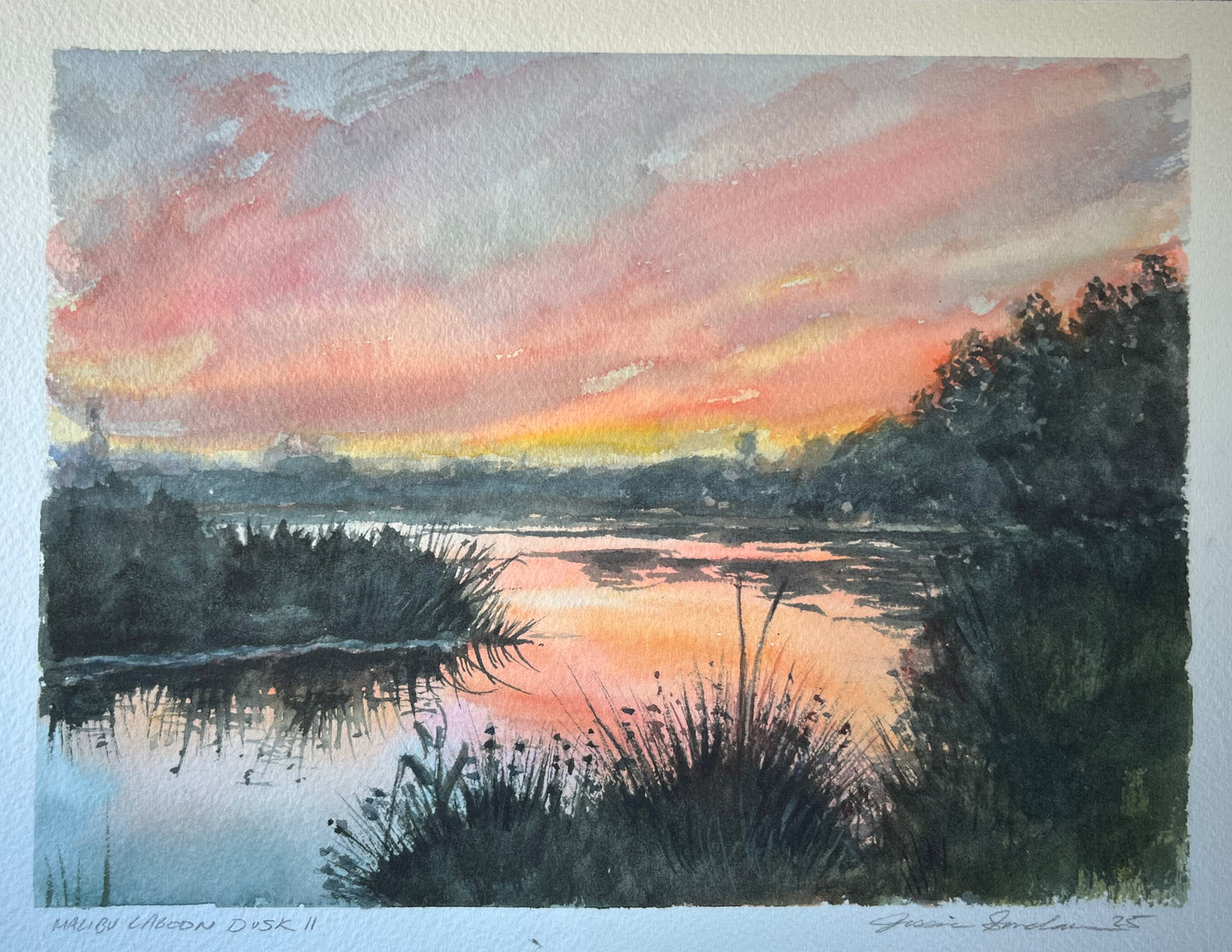 Malibu Lagoon Dusk II 8x10