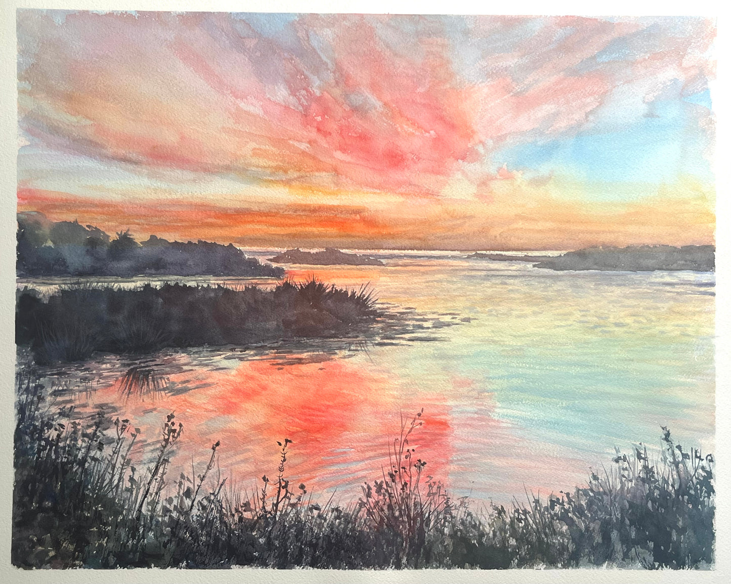 Sunrise Malibu Lagoon V 16x20