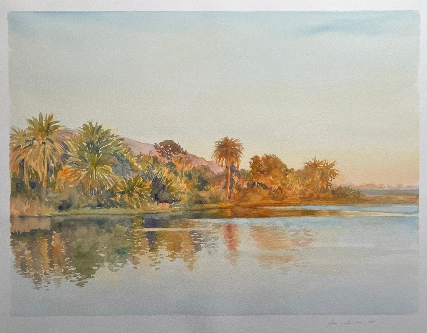 Golden Hour at Malibu Lagoon II 14x19