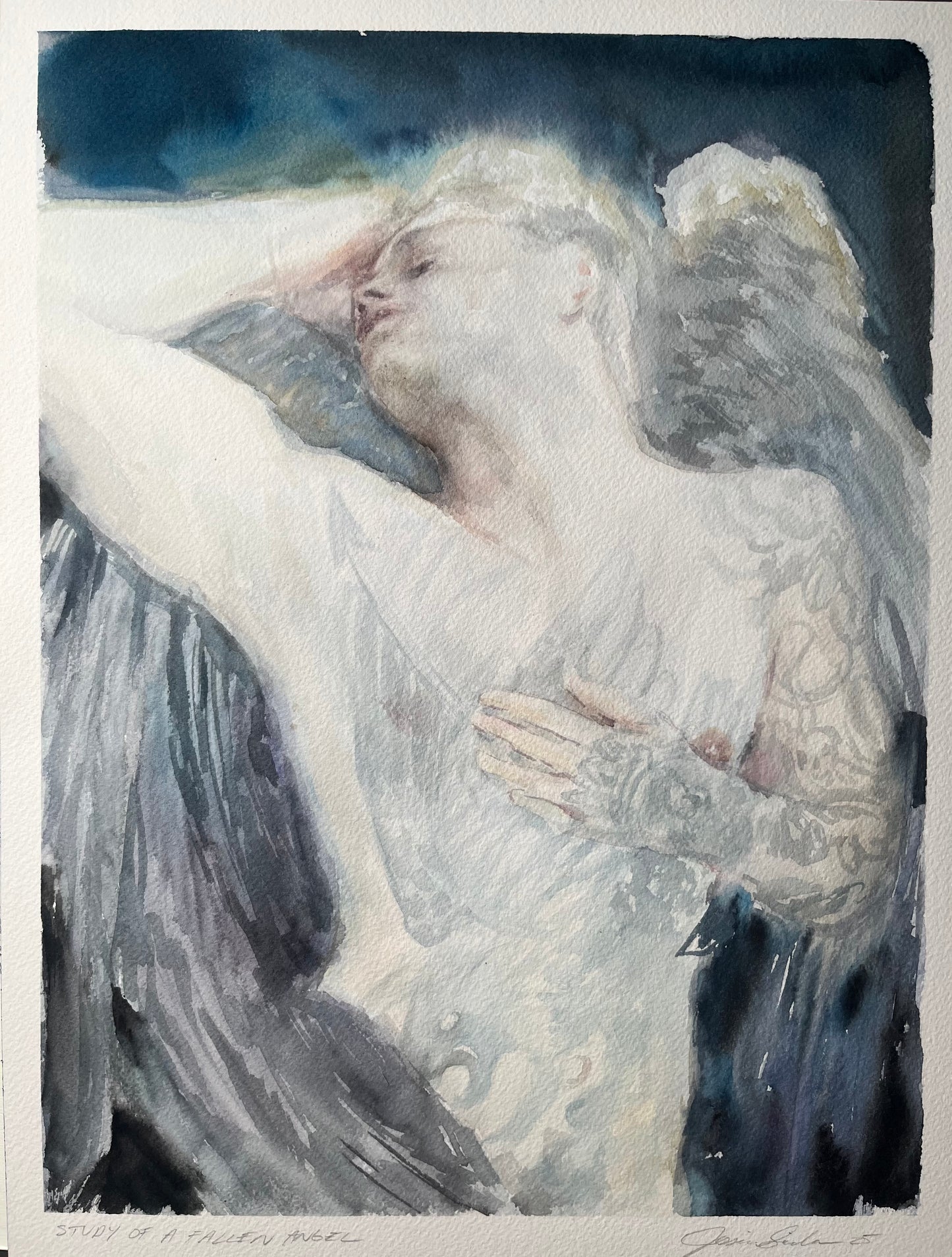 Study of a Fallen Angel 12x16