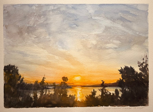 “Sunrise Malibu Lagoon III” 10.5x15