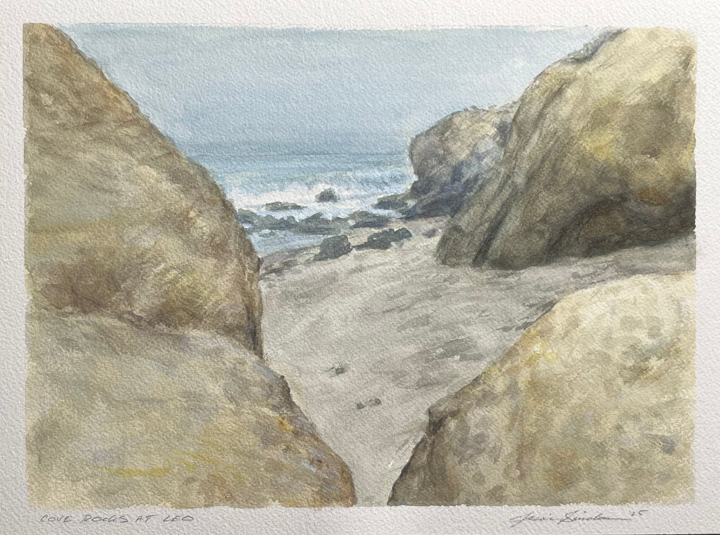 Cove Rocks at Leo 9x12
