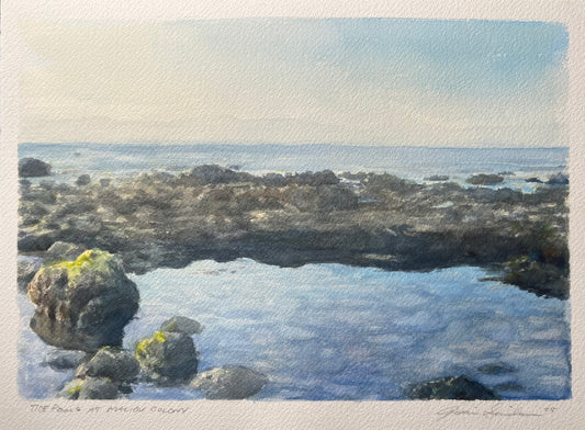 Tide Pools at Malibu Colony 9x12