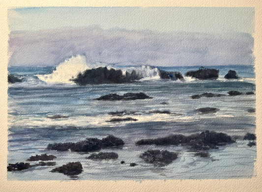 Rocks at Third Point 9x12