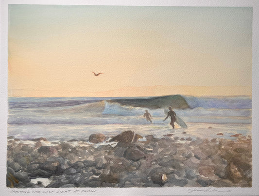 Catching the Last Light at Rincon 12x16